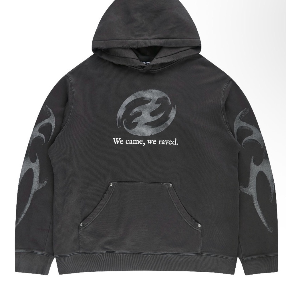 CEECLA BROKEN METAL HOODIE GREY RETAIL $300
